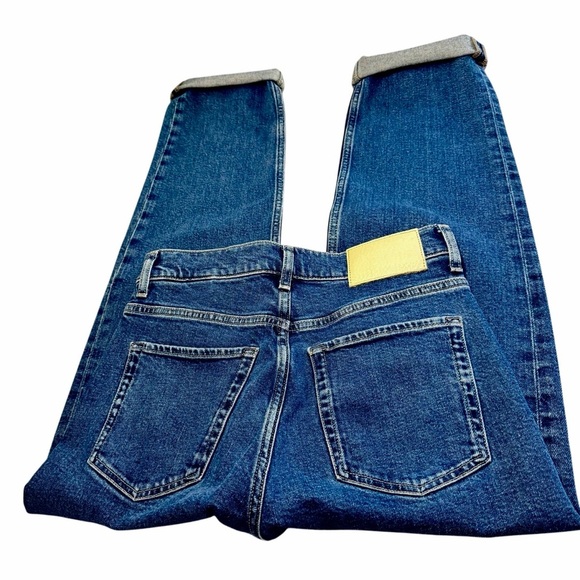 Banana Republic Dark Blue Ankle Straight Fit Jeans Sz 27 - Picture 10 of 10